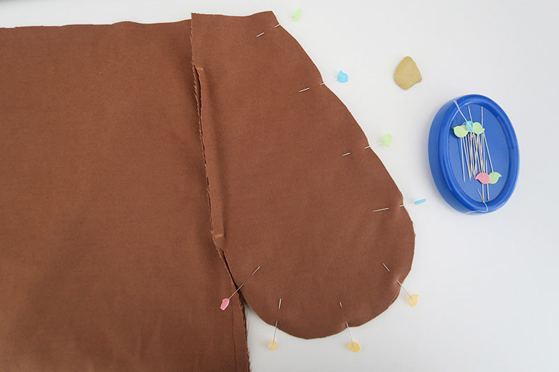 Pin the pocket bags together