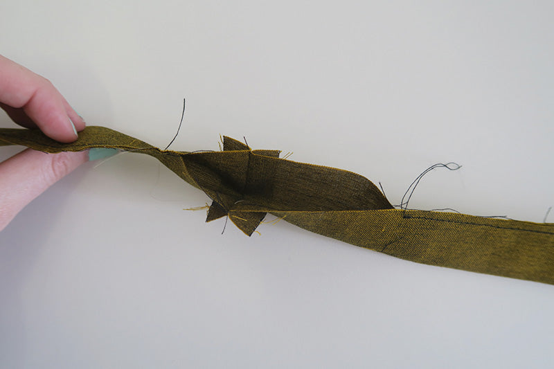 Leave a gap in the middle of the belt