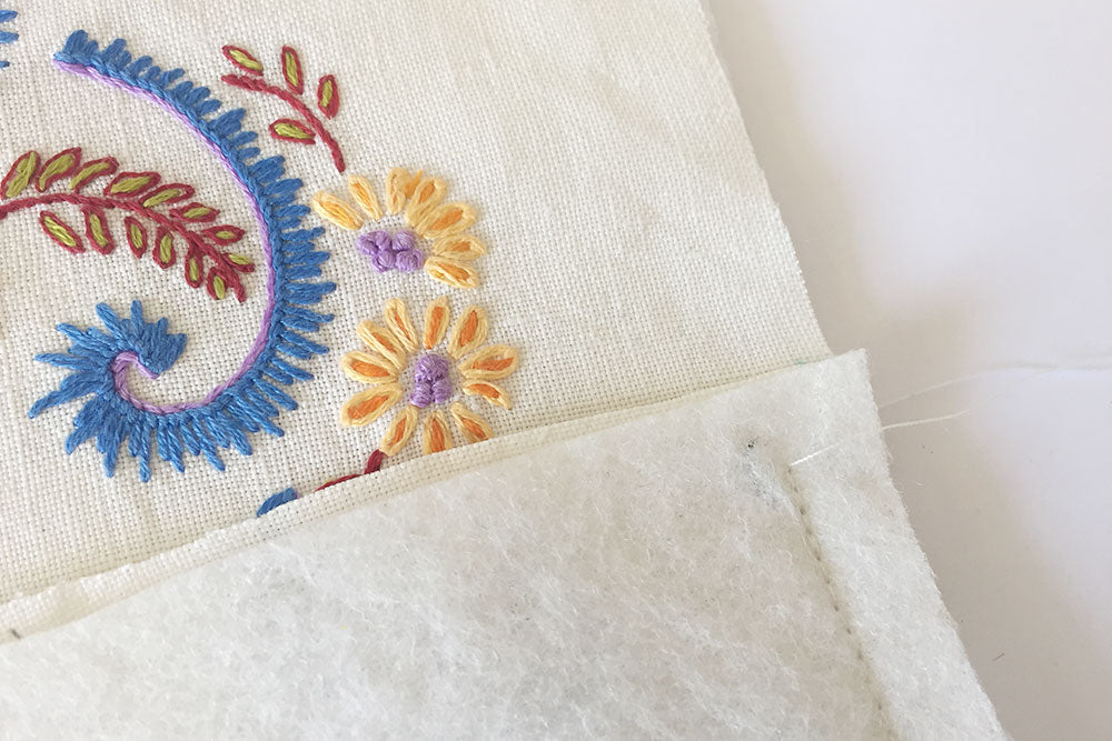 Stop sewing 1cm before the edge