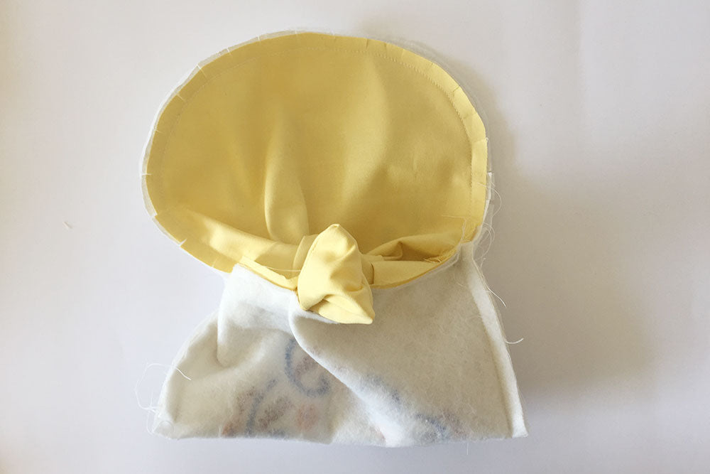 Pull the bag right side out