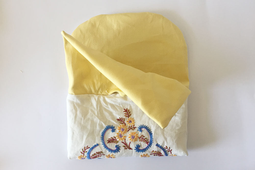 Nestle the lining into the main bag