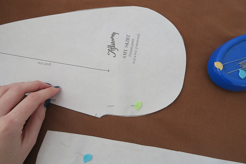 Pin your pattern pieces to the fabric