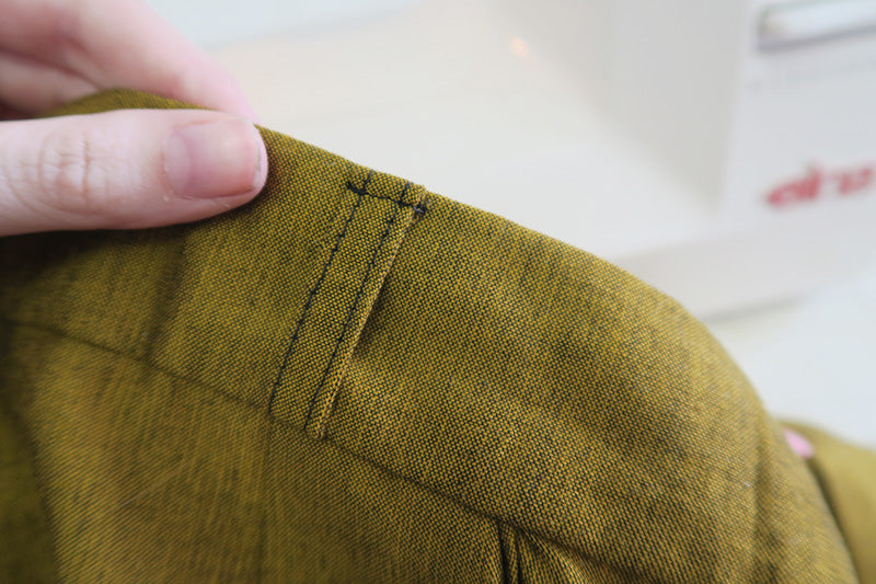 Attach the belt loops to the waistband