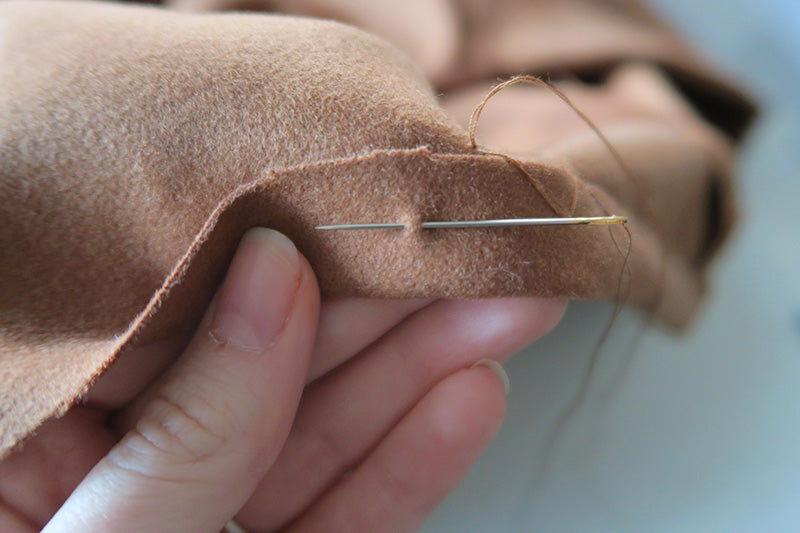 Slipstitch the hem