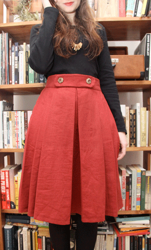 Pleated picnic skirt