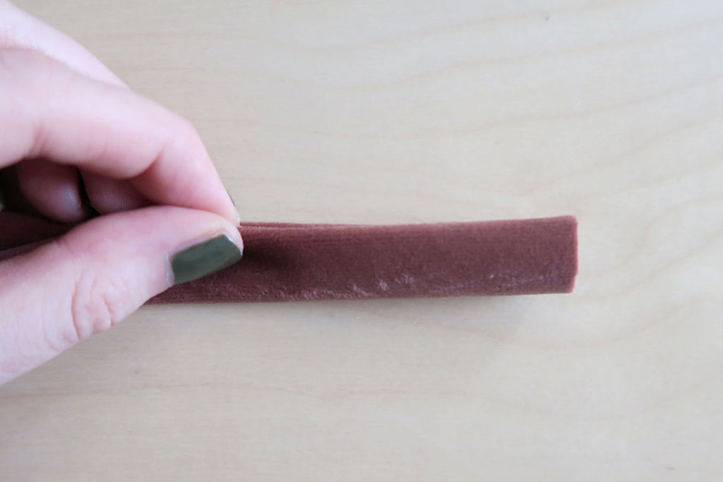 Fold to enclose raw edges