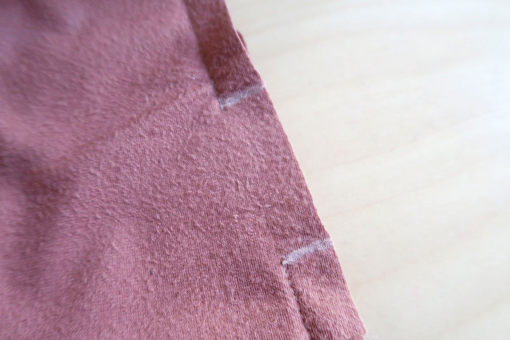 Leave a gap in the left-hand side seam
