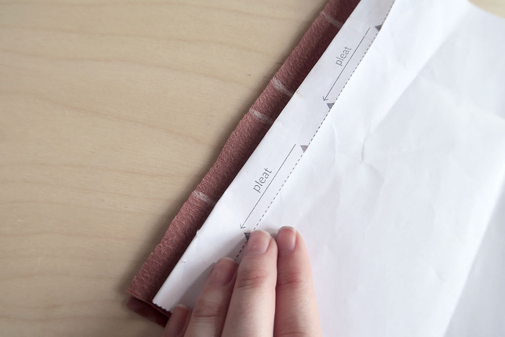 Mark pieces with chalk