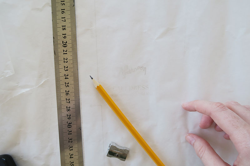 Trace off your pattern pieces