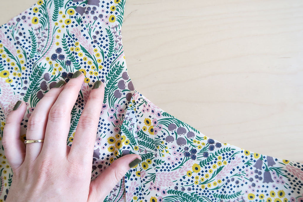 Trim the lining seam allowance